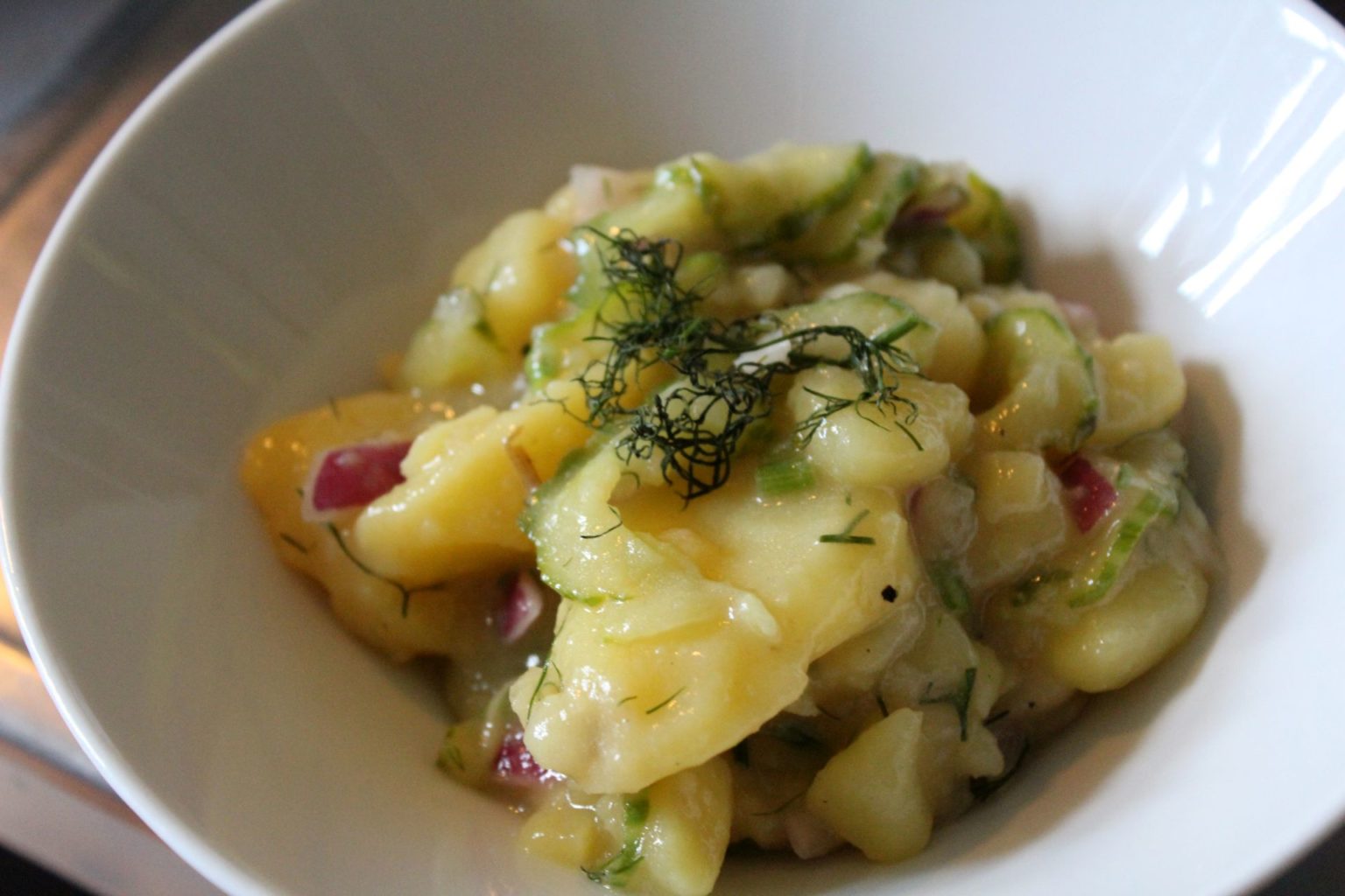 Kartoffelsalat mit Gurke und Brühe – glatzkoch.de